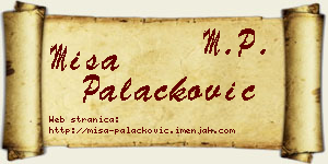 Miša Palačković vizit kartica